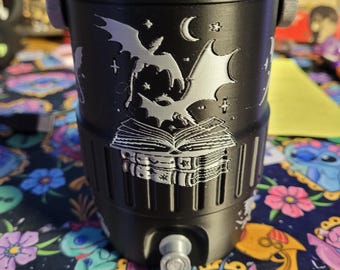 Dragons & Books Themed Can Cooler 3D Printer File STL Digital Download Only