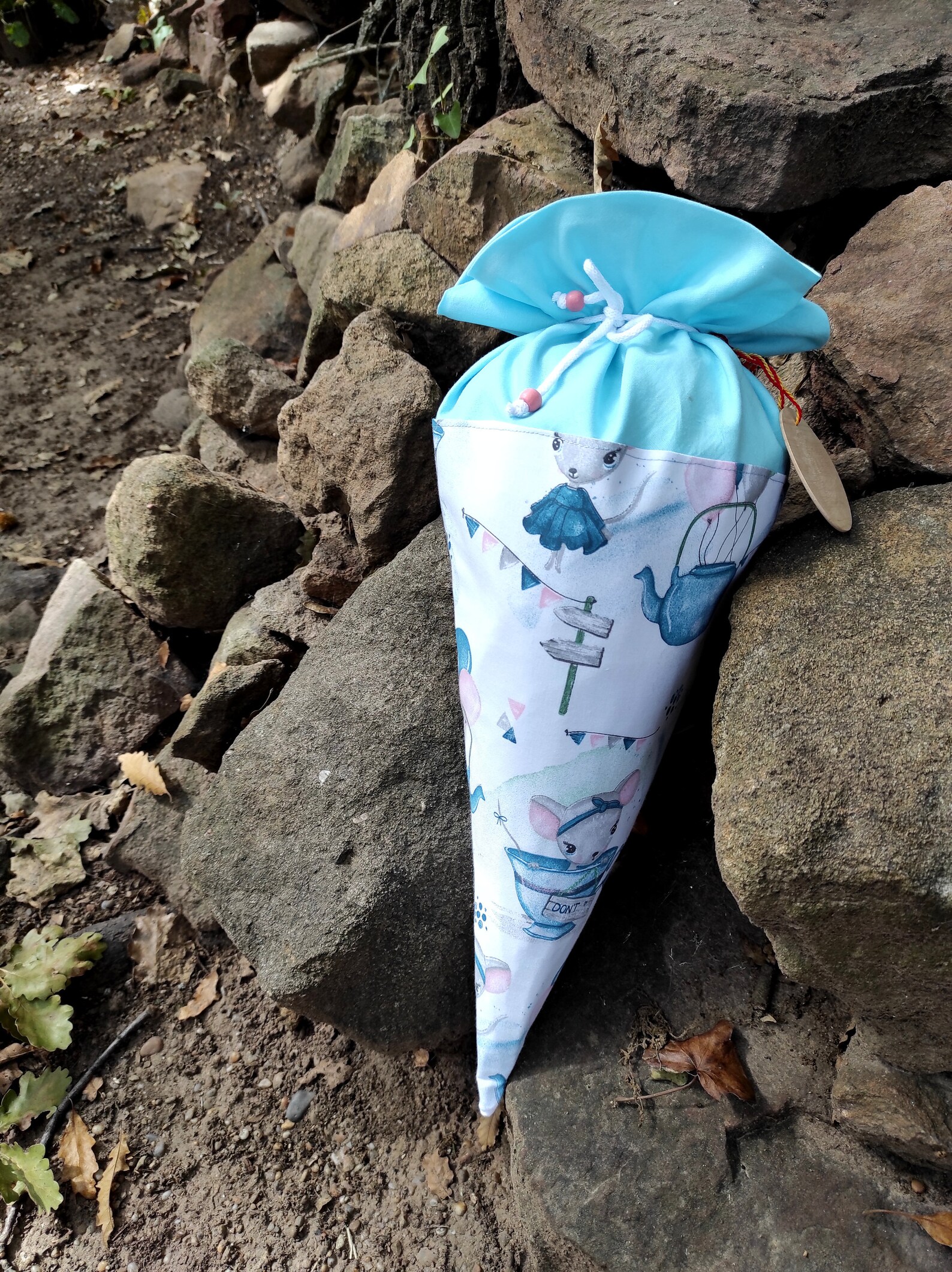 Mouse German Schultüte Zuckertüte Kinder Cone Animal Etsy