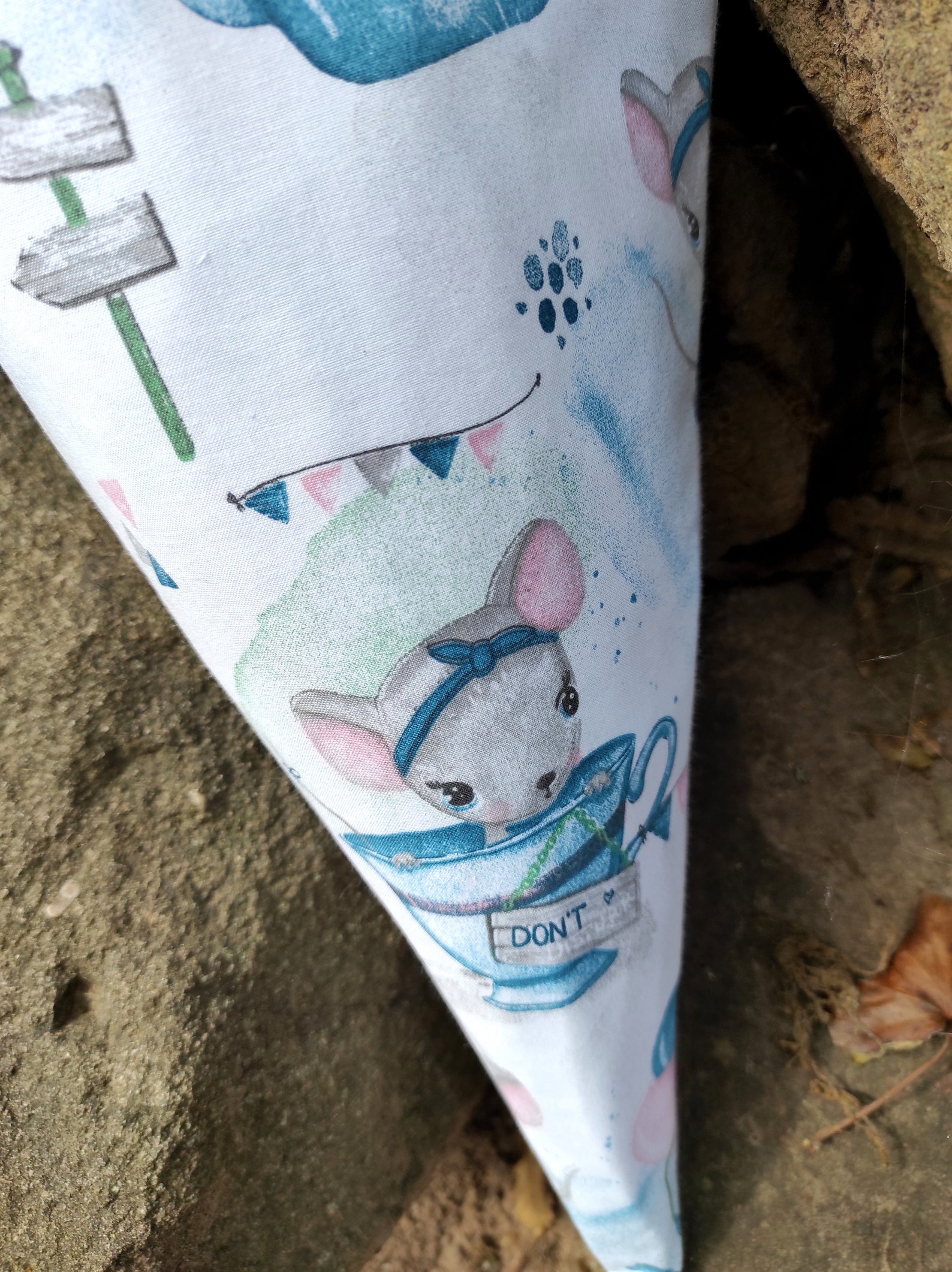 Mouse German Schultüte Zuckertüte Kinder Cone Animal Etsy