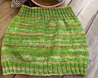 Cache-ventre en laine tricoté à la main, cache-reins, ceinture d'hiver, haramaki, tour de taille