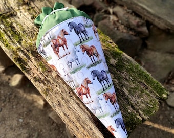 Horse M, S, XL size Schultute Beginning of school zuckertüte kinder cone gift cone