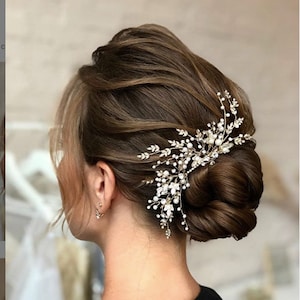 Willow Bridal Accessory - Beautiful statement Hair Piece with " Crocodile Claw"  to fit easily onto any bridal hair style.
