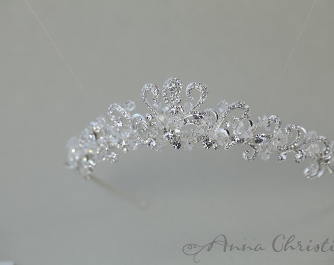 Bridal/wedding Tiara made From High Quality Crystals and Etsy