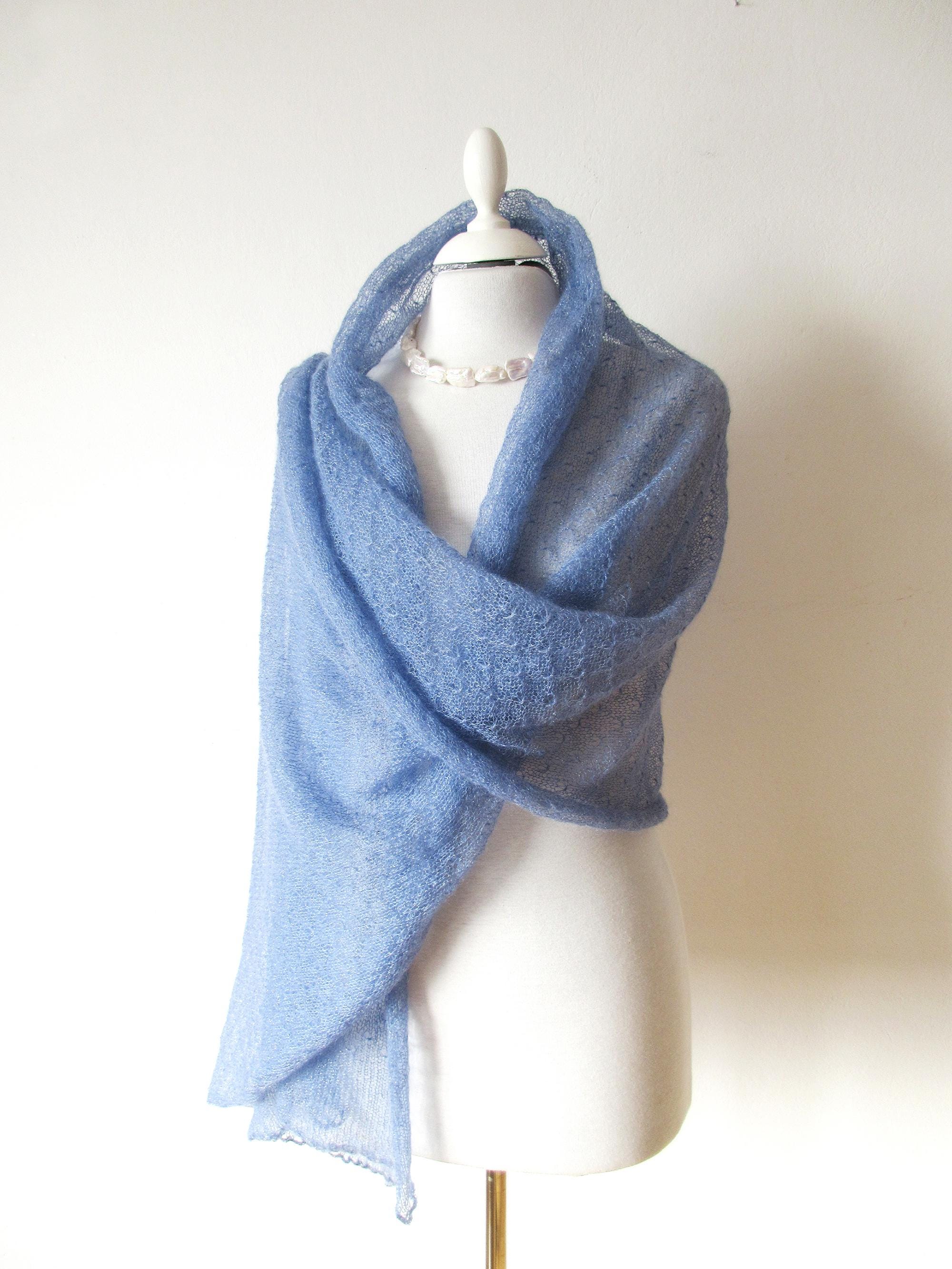 Mohair Stole With Lurex, Knitted Scarf Light Blue, Elegant Women's Scarf, Wedding Shawl, Light Wrap Maid of Honour, Gift for Woman - Etsy Mohair Stole With Lurex, Knitted Scarf Light Blue, Elegant Women's Scarf, Wedding Shawl, Light Wrap Maid of Honour, Gift for Woman - Etsy
