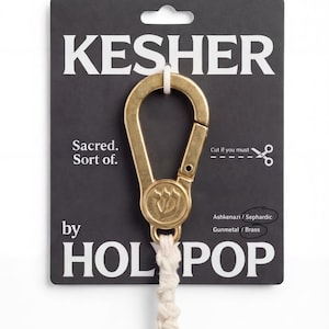 Accessoire clip pour tzitzit juif – KESHER | Porte-clés ou breloque de sac Judaica | Ashkénaze / Sépharade | HOLYPOP