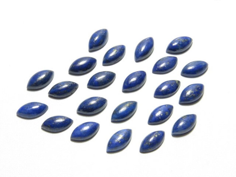 Lapis Lazuli 6x12 mm Natural Good Color Marquise Shape Cabochon Size 25 pcs