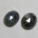 Sapphire Natural Black Color - Fine Cut Rose Cut - Slices Pair - Size 11x14 mm - Weight 20.90 crt