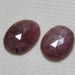 Sapphire Natural Red Color - Fine Cut Rose Cut - Slices Pair - Size 11x15 mm - Weight 16.50 crt