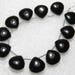 Black Onyx - 6 Matching Pairs - Smooth - Heart Shape - size 12x12 mm