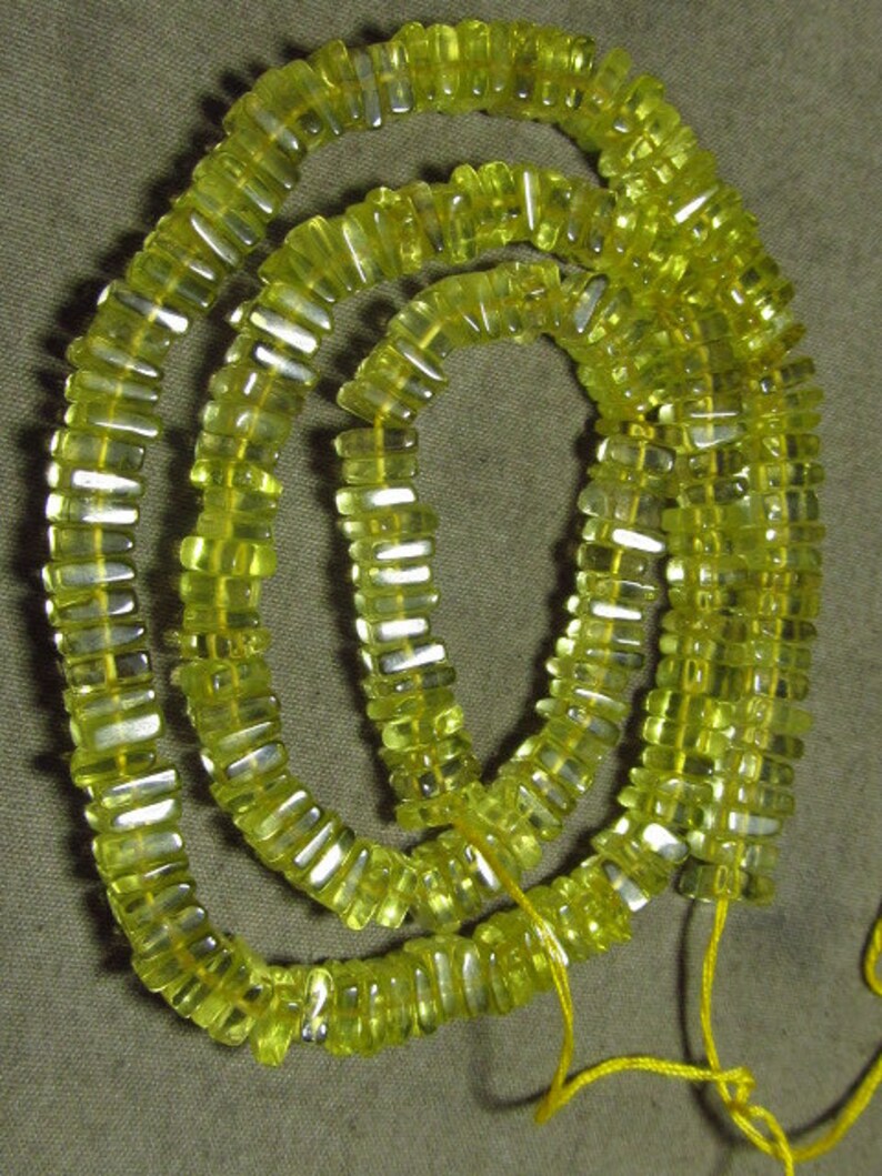CRYSTAL QUARTZ AAA High Quality 16/' inches Full strand Smooth Polished Heishi Beads SQuar Shape size 4-5 mm approx Wholesale Price