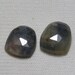 Sapphire Natural Green Color - Fine Cut Rose Cut - Slices Pair - Size 11x13 mm - Weight 17.50 crt