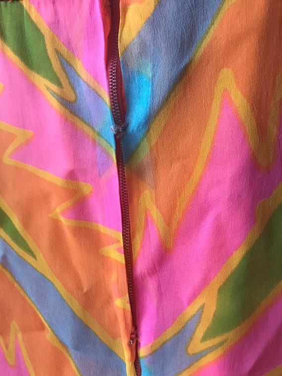 1960s Psychedelic Mod Shift Dress - image 6