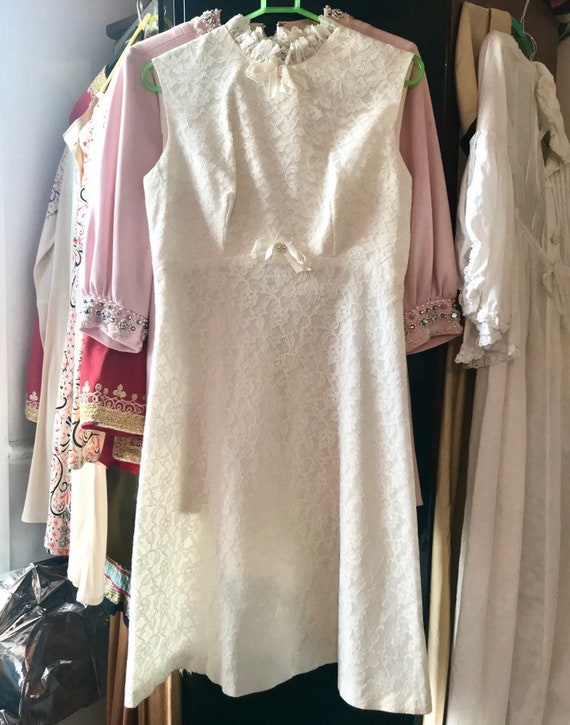 60s mod wedding dress