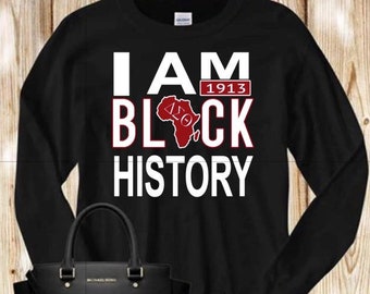 Dst Shirts - Delta Tees - I Am Black History - 1913 Dst Shirts - Delta Tees - I Am Black History - 1913