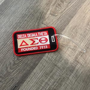 Delta Sigma Theta luggage tag, 1913
