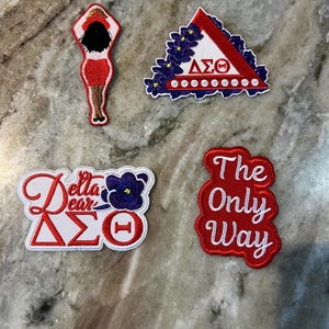 Delta Sigma Theta iron patches