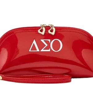 Delta Sigma Theta Clutch, Coin, Purse, Fashion Cosmetic bag, DST Bag,Wristlet