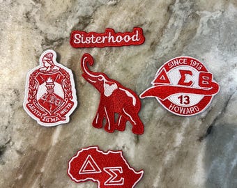 Small Delta Sigma Theta Patches , 2in 2 1/2, Great for small areas