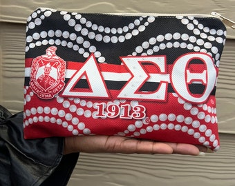Nécessaire personalizada da Delta Sigma Theta: Presente para membros da fraternidade DST