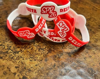 Delta Sigma Theta Silicone Bracelet: Spring 26 Crossing Gift, Soror