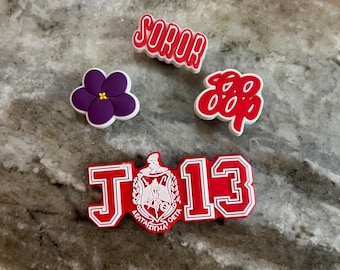 Sorority Shoe Charms, DST, Soror