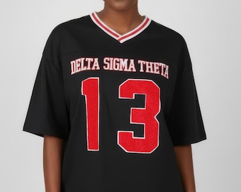 Delta Sigma Theta oversize jersey, DST football jersey