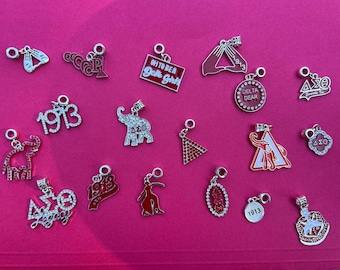 Delta Sigma Theta Charms,for jewelry making bracelets, etc.