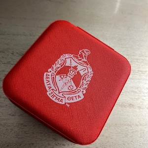 Delta Sigma Theta Small Jewelry Box Travel - Delta Sorority Box - DST Jewelry Box - Delta - Sorority Jewelry Box - 1913 Jewelry
