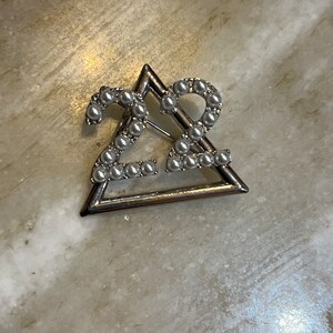 Pyramid Shaped Delta Sigma Theta Sliver Pin, Founders Day. - Etsy