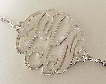 Name Bracelet,Initial Bracelet,Monogram Bracelet,Alphabet Bracelet,Letter Bracelet,Dainty Bracelet,Silver Bracelet,Custom Bracelet,USA MADE
