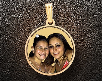 Photo pendant,Photo charm,Photo Necklace,Gold Charm,Gold Necklace,Custom Necklace,Personalized Jewelry,Gift for Her,Custom jewelry,USA MADE