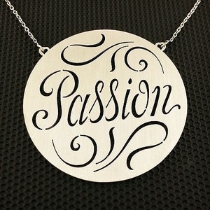 Sterling Silver Passion Ketting - Handgemaakte eerste ketting - Gemaakt in de VS