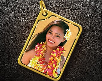 Custom Dog Tag,Photo Dog Tag,Gold Dog Tag,Personalized Dog Tag,Custom Necklace,Gold Necklace,Photo pendant,Photo charm,Gift for Him,USA MADE