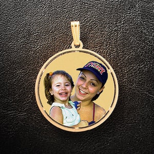 Gold Charm,Gold Necklace,Custom Necklace,Photo pendant,Photo charm,Photo Necklace,Personalized Jewelry,Gift for Her,Custom jewelry,USA MADE