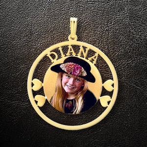 Photo Necklace,Gold Necklace,Photo pendant,Photo charm,Gold Charm,Custom Necklace,Personalized Jewelry,Gift for Her,Custom jewelry,USA MADE