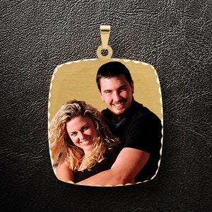 Photo pendant,Photo charm,Gold Necklace,Photo Necklace,Gold Charm,Custom Necklace,Personalized Jewelry,Custom jewelry,Gift for Her,USA MADE