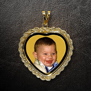 Photo Necklace,Photo charm,Gold Charm,Gold Necklace,Photo pendant,Custom Necklace,Personalized Jewelry,Gift for Her,Custom jewelry,USA MADE