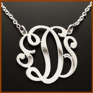 Custom letter Necklace - Handcrafted Monogram Necklace - Monogrammed jewelry Gifts - custom Initial Necklace - custom monogram necklace
