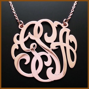 Collar monograma, Collar inicial, Collar de oro, Colgante de letras, Encanto inicial, Amuleto personalizado, Colgante inicial, Collar personalizado, Joyería personalizada