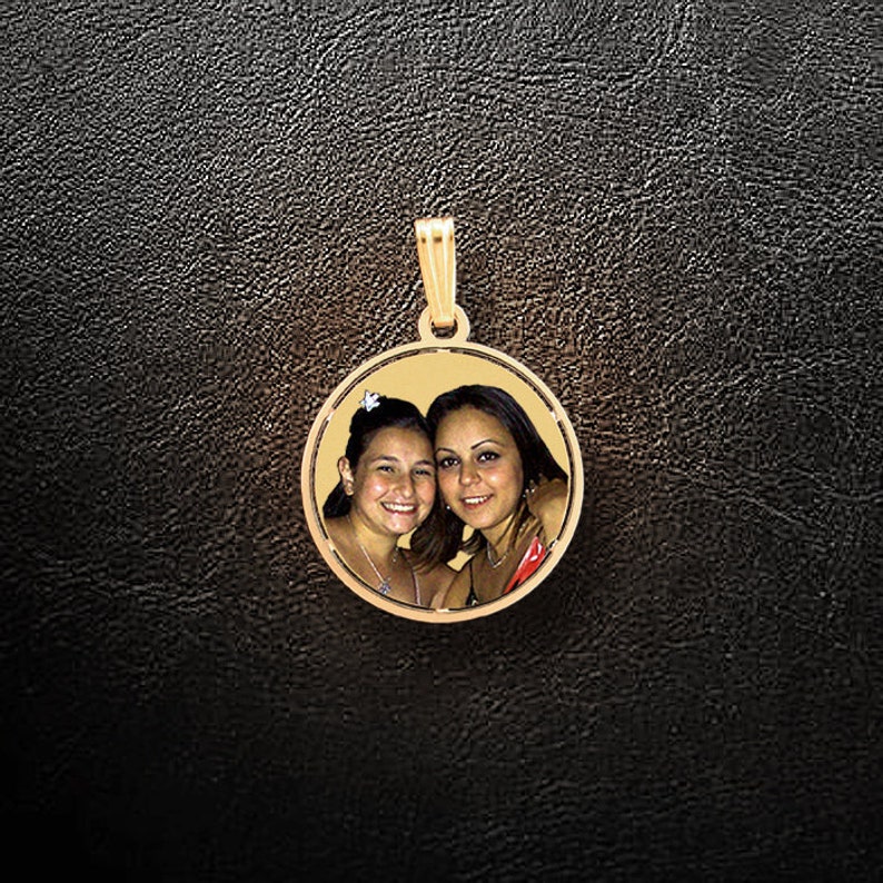 Photo pendant,Photo charm,Photo Necklace,Gold Charm,Gold Necklace,Custom Necklace,Personalized Jewelry,Gift for Her,Custom jewelry,USA MADE