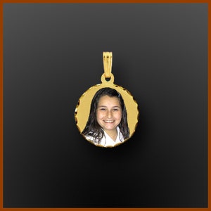 Photo charm,Photo Necklace,Photo pendant,Custom Necklace,Gold Charm,Gold Necklace,Personalized Jewelry,Gift for Her,Custom jewelry,USA MADE