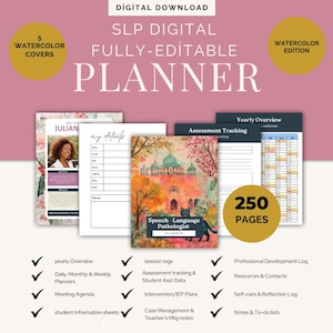 SLP Planner & Notebook, Speech Therapist, SLP Gift, Speech Language Pathology, Speech therapist, Speech Therapy, Slp To Be, School SLP