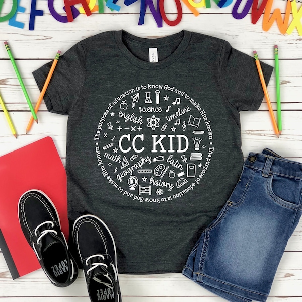 CC KID youth shirt, Classical Conversations Shirt, CC student Shirt, Community Tshirt, Youth Short Sleeve Tee