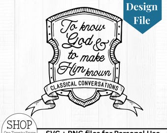 INSTANT DOWNLOAD Classical Conversations Cycle 2 shield design file svg png