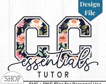 INSTANT DOWNLOAD Classical Conversations Essentials Tutor Floral Digital Design File png svg