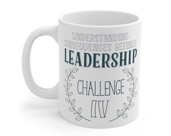 Challenge IV Leadership White Ceramic Mug Classical Conversations Challenge Director Tutor gift