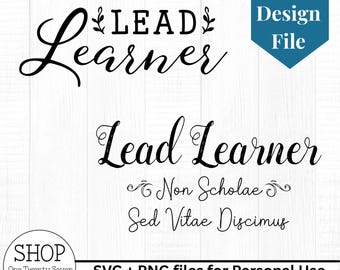 INSTANT DOWNLOAD Classical Conversations Lead Learner 2 designs svg png files