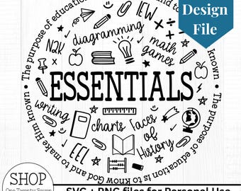 INSTANT DOWNLOAD Classical Conversations Essentials design file svg png
