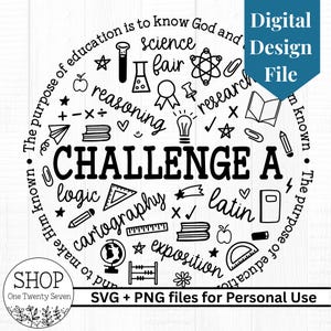 INSTANT DOWNLOAD Challenge A design file Classical Conversations svg png