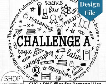 INSTANT DOWNLOAD Challenge A design file Classical Conversations svg png